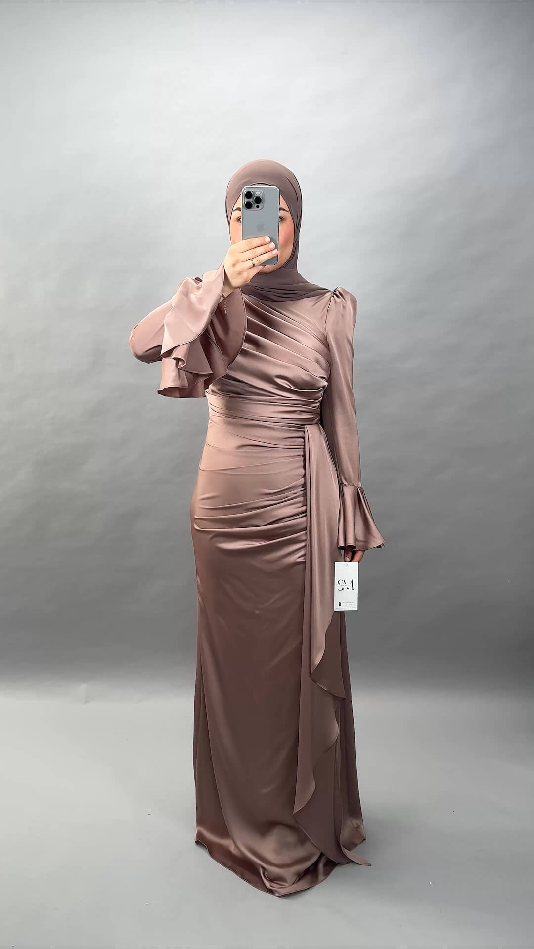 Eliz Abendkleid Taupe