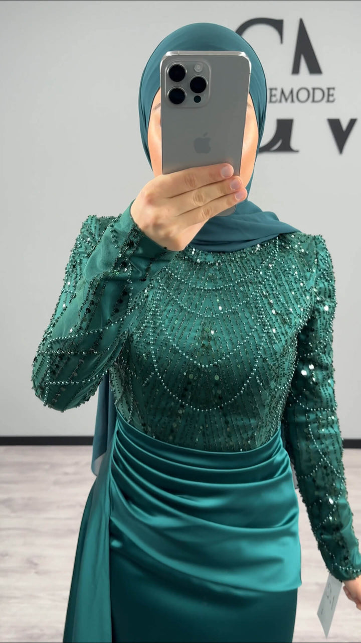 Fatey Abendkleid Smaragd Semode
