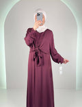 Fera Zweiteiler Kleid Weinrot