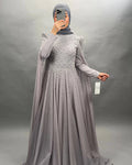 Hifa Exclusive Evening Dress Gray