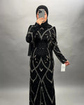 Huda evening dress black