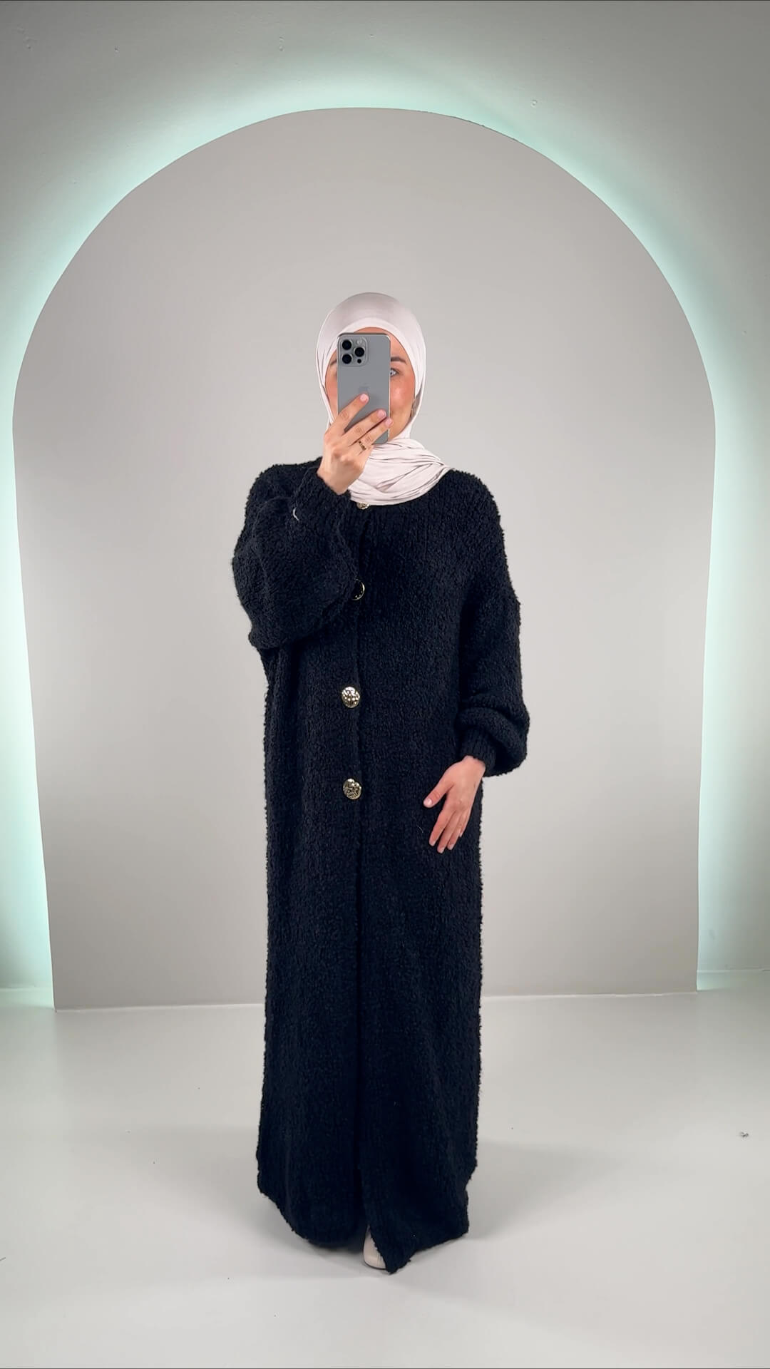 Imuna Cardigan Schwarz