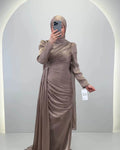 Leyla Evening dress Taupe