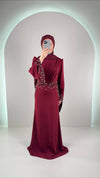 Maya Evening dress Burgundy