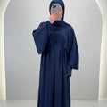 Abaya Melek bleu foncé