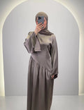 Meslia Abendkleid Taupe