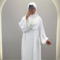 Ensemble Abaya Misa avec Khimar blanc