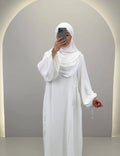 Misa Abaya Set with Khimar White