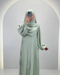 Hifaya Abaya Set mit Khimar Mint