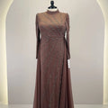 Nayla Abendkleid Taupe