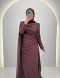 Nila Abendkleid Braun
