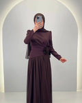 Noor Evening dress Brown