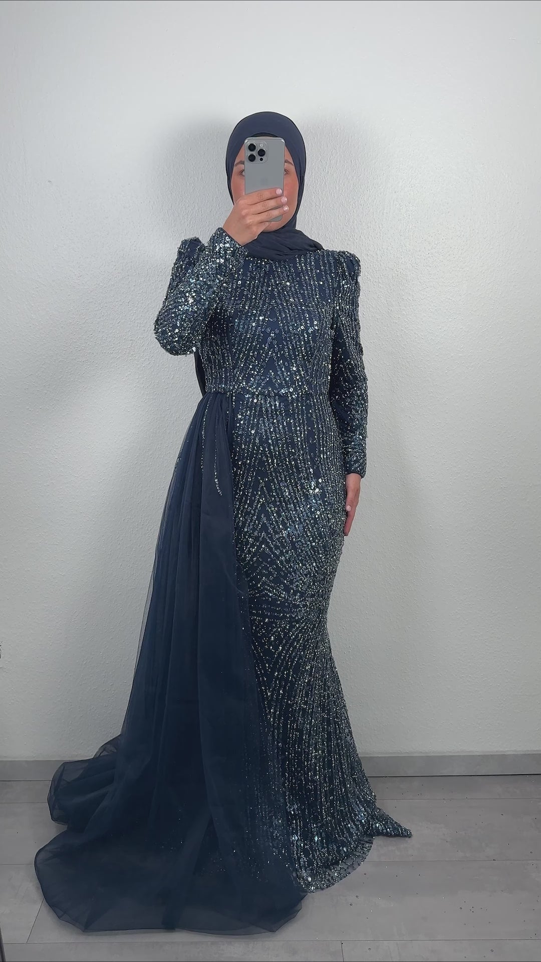 <tc>vestido de noche Masal azul oscuro</tc>