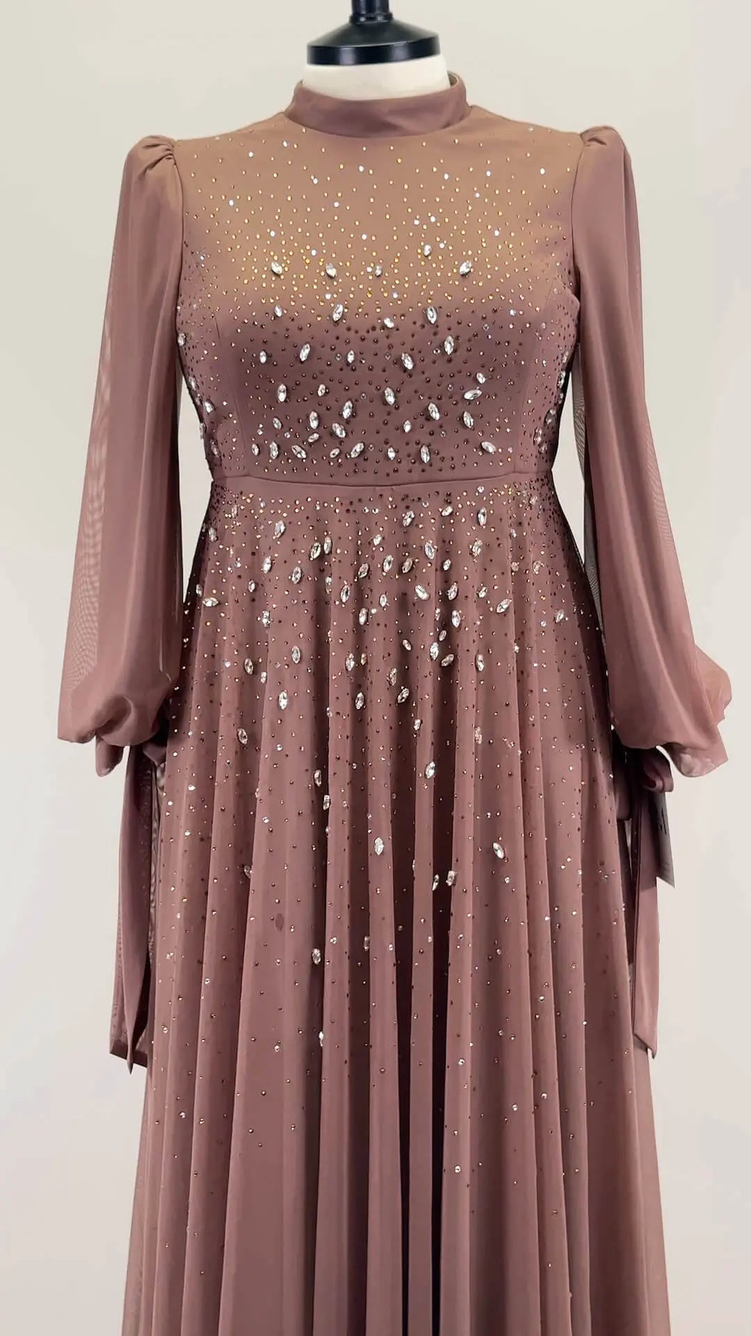 Rima Abendkleid Taupe