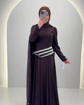 Robe de soirée Seyla Marron