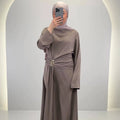 Arami Abendkleid Taupe