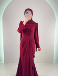 Valeria Evening dress Burgundy