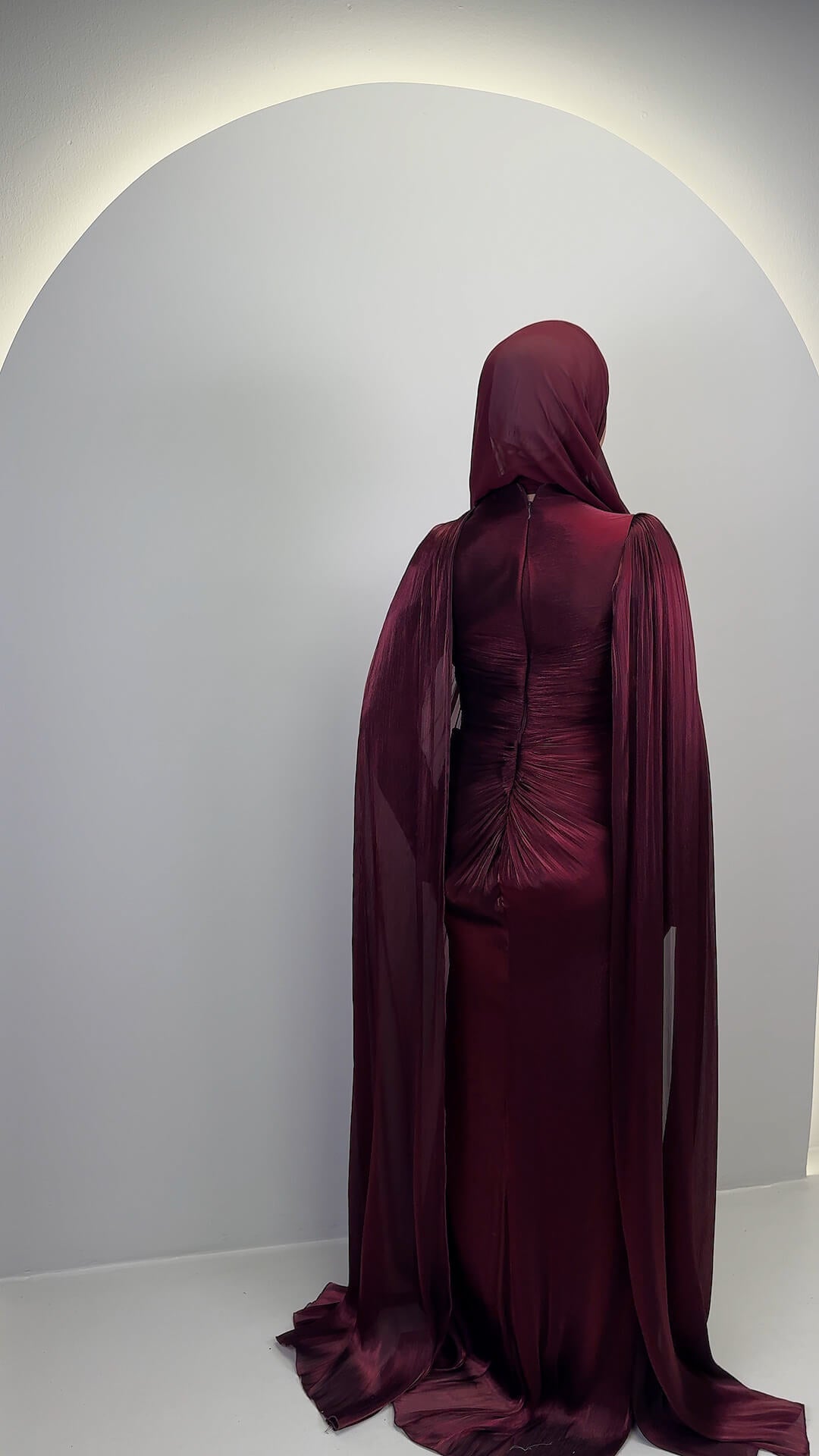 Emira Abendkleid Weinrot