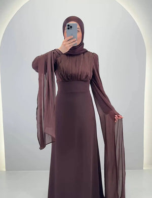 Yarenay Abendkleid Braun