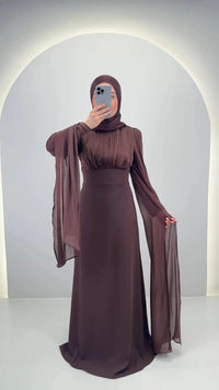 Yarenay Robe de soirée Marron
