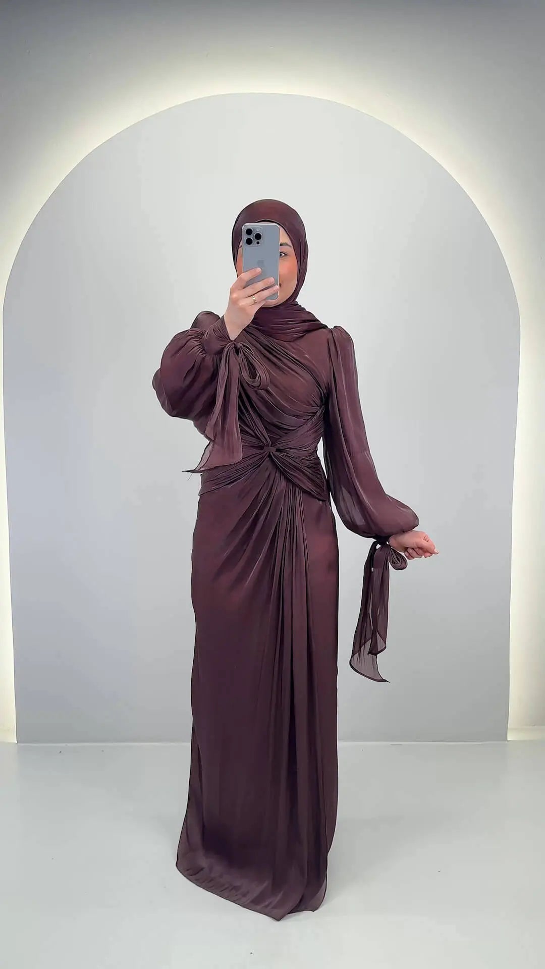 Yildiz Abendkleid Braun