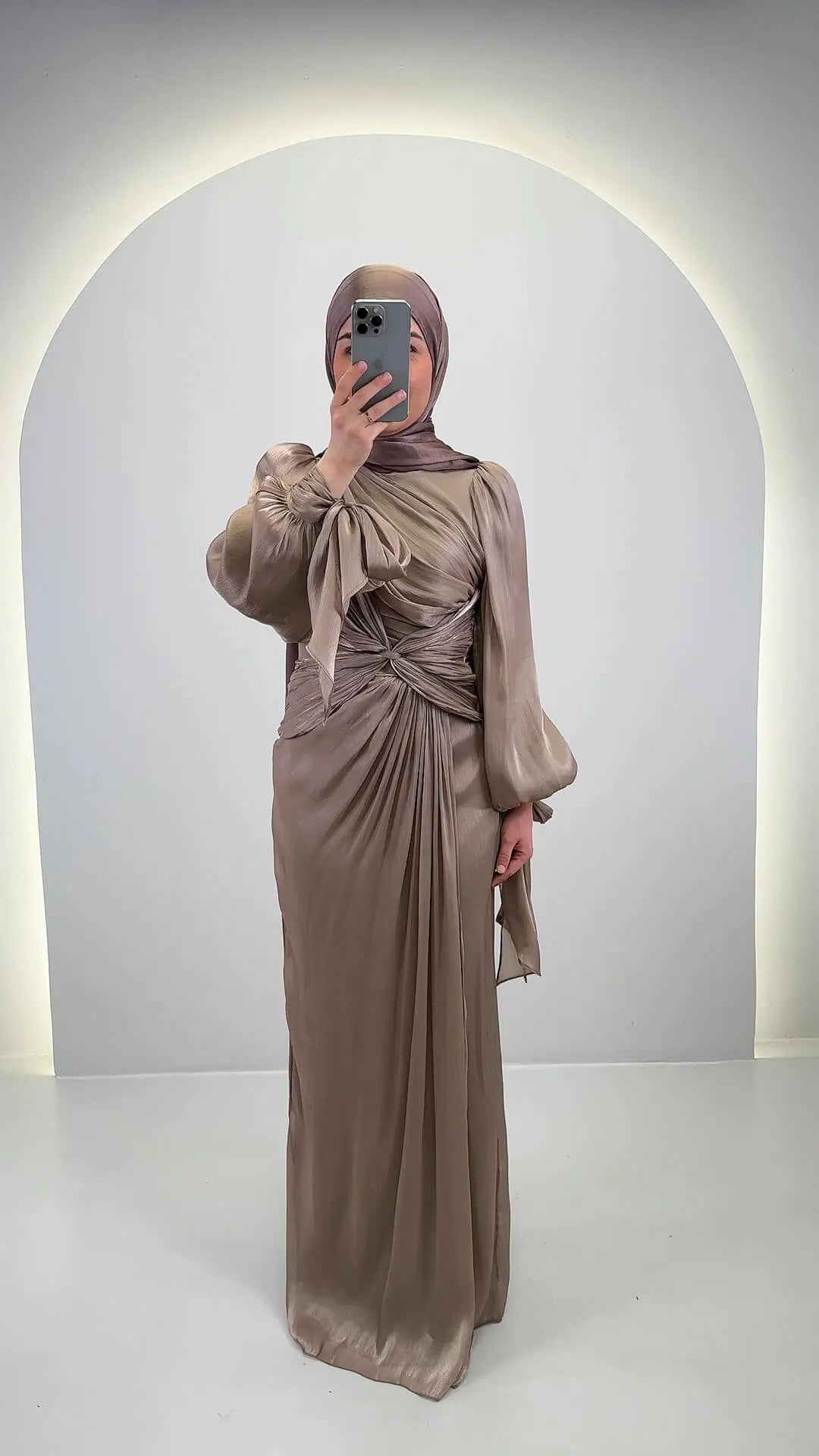Yildiz Robe de soirée Taupe