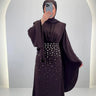 Robe de soirée Zehra Marron